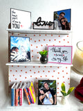 Personalised Miniature Photo Art WIth Chocolate and Premium Gift Box Vallentine Special