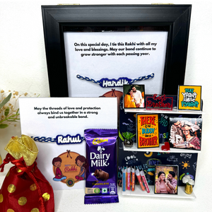 Personalised Rakhi Hamper With Wooden Box