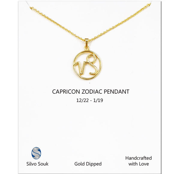 Zodiac Pendant For Capricon