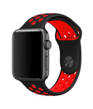 Black and Neon Red Apple watch Strap (42-44 MM)