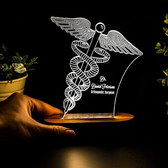 Personalized Crystal Award - Medical Professional