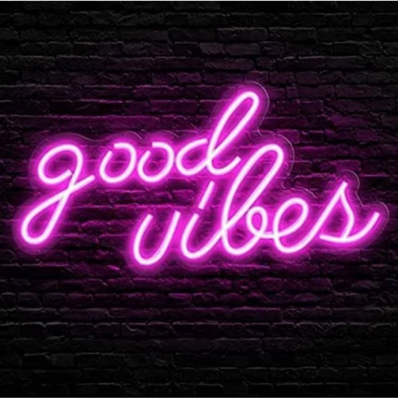 Good Vibes Neon Quote