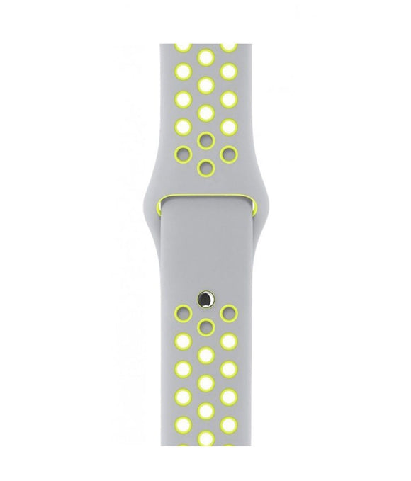 Grey Neon Green Apple watch Strap (42-44 MM)